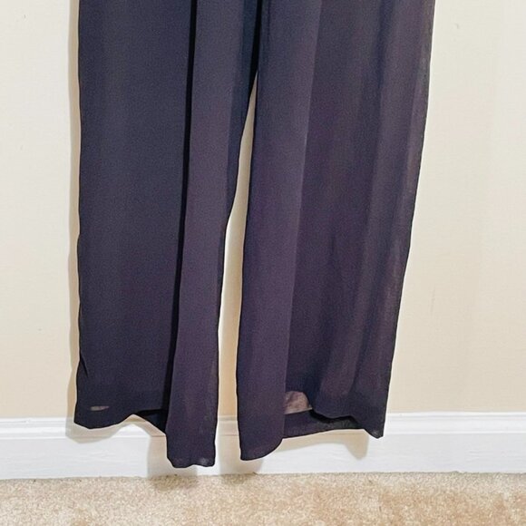 Iris of L.A. Jumpsuit- Black Strapless Wide Leg Jumpsuit Size large - Picture 9 of 12